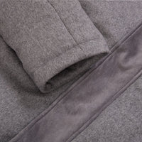 Doudoune longue à empiècem en cachemire - Gris