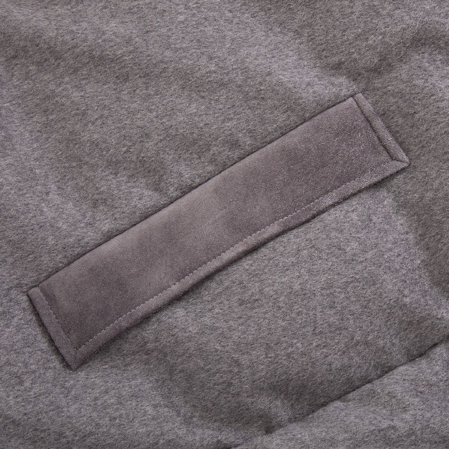 Doudoune longue à empiècem en cachemire - Gris