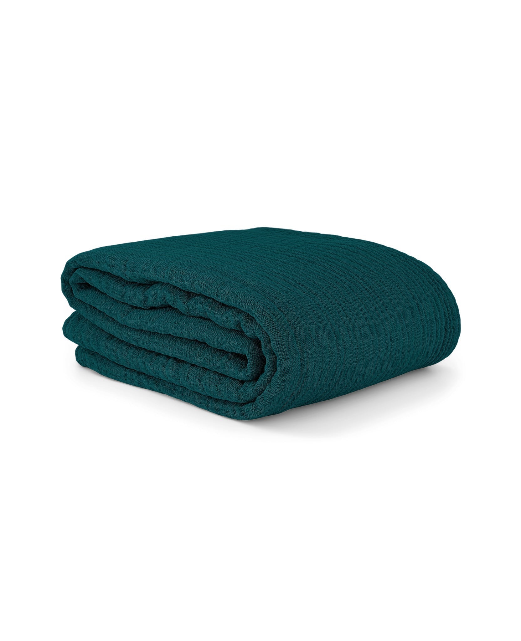 Plaid Copertina en gaze de coton - Vert sapin