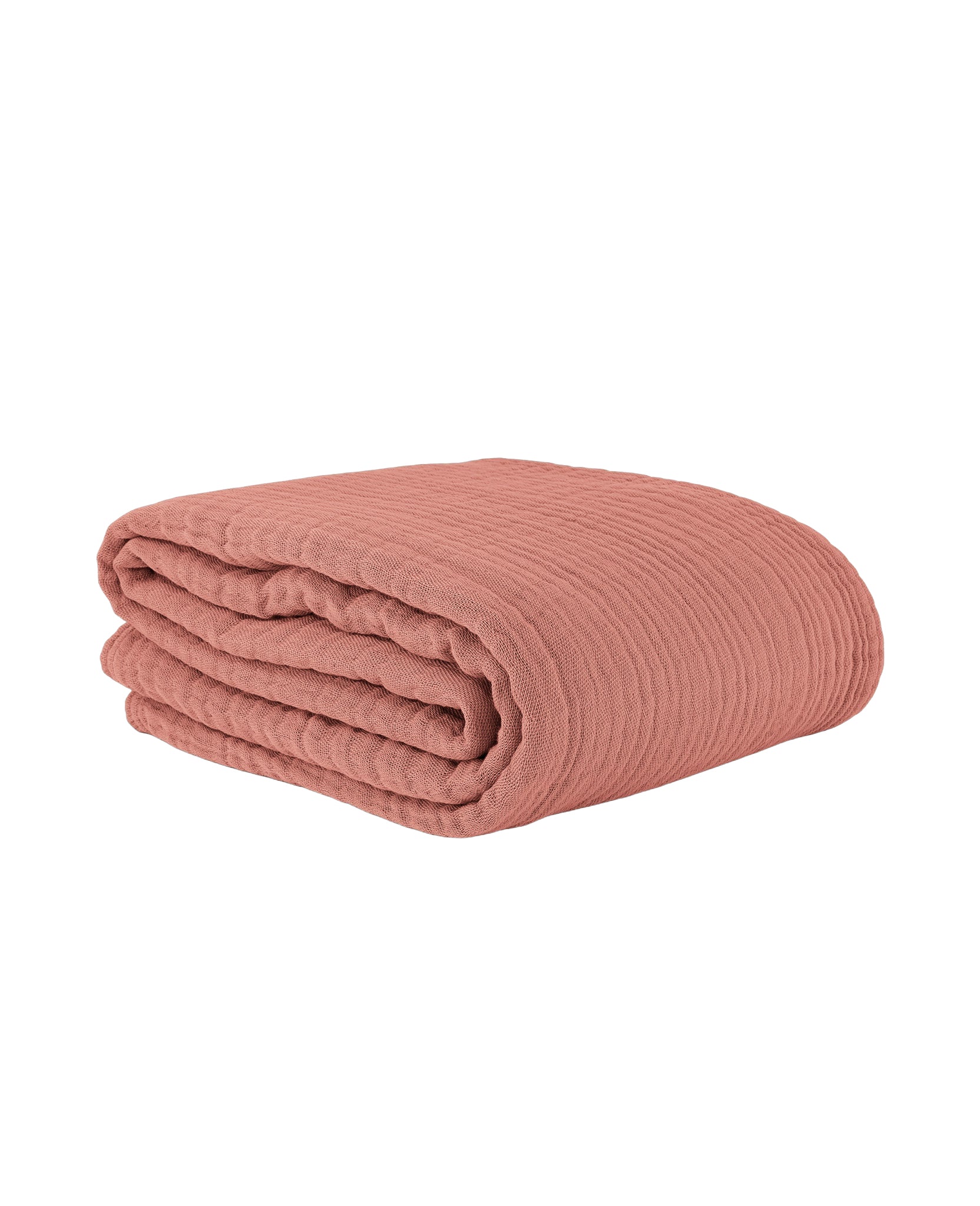 Plaid Copertina en gaze de coton - Rose