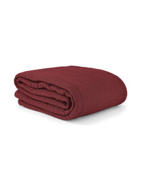 Plaid Copertina en gaze de coton - Bordeaux