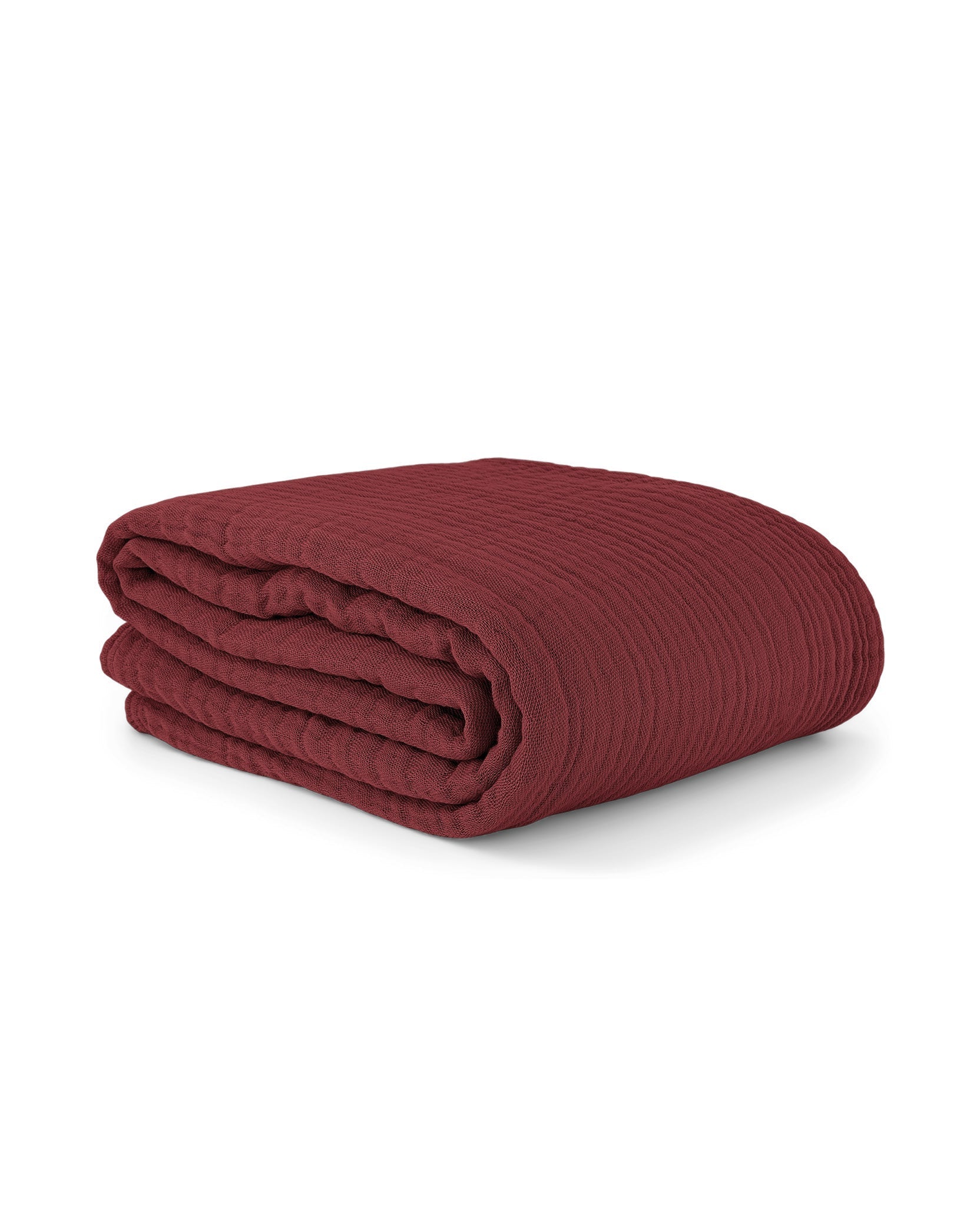 Plaid Copertina en gaze de coton - Bordeaux