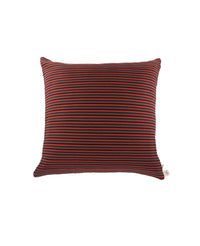 Coussin Divino en laine mélangée - Brique et Vert