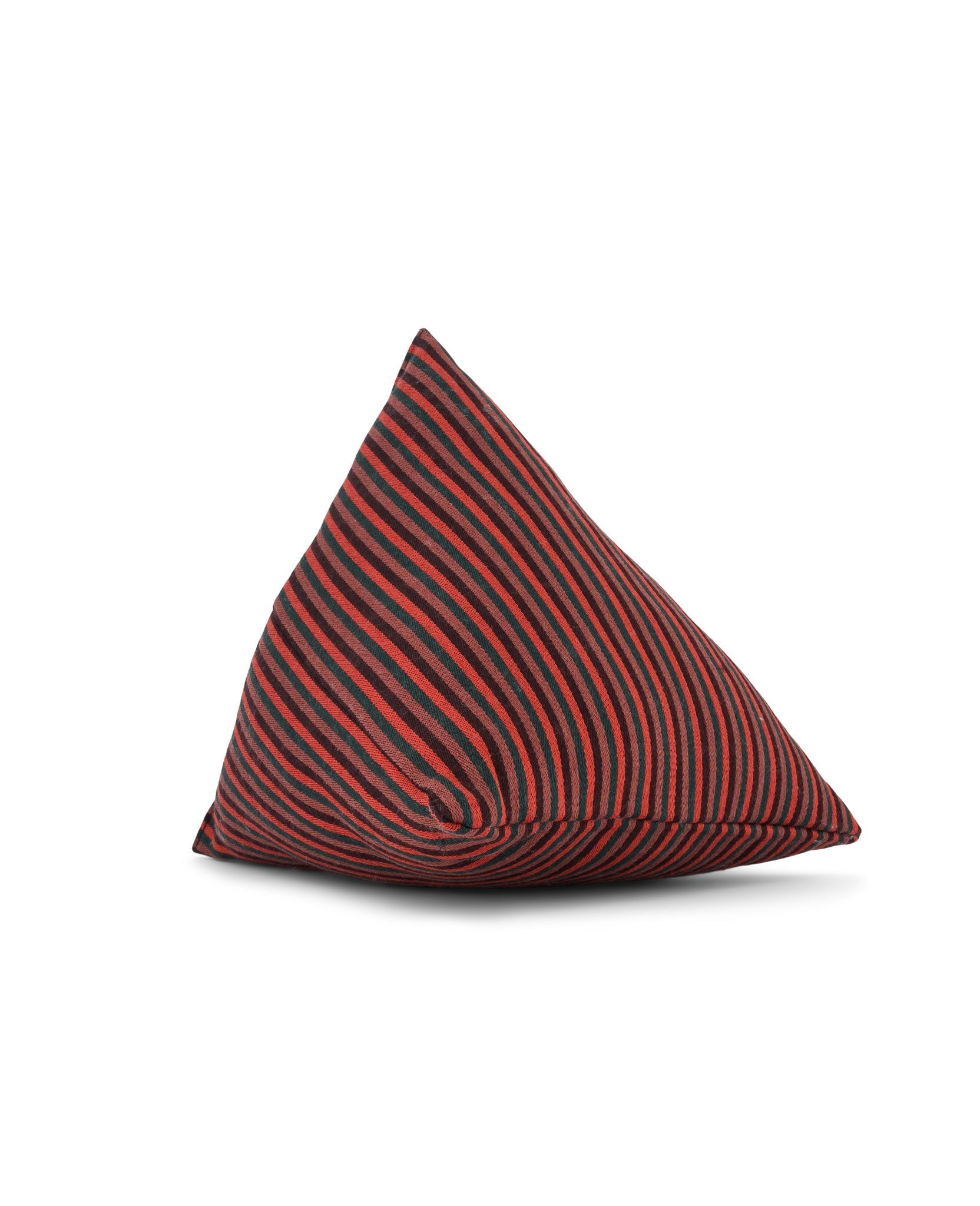Coussin Divino - Brique et vert