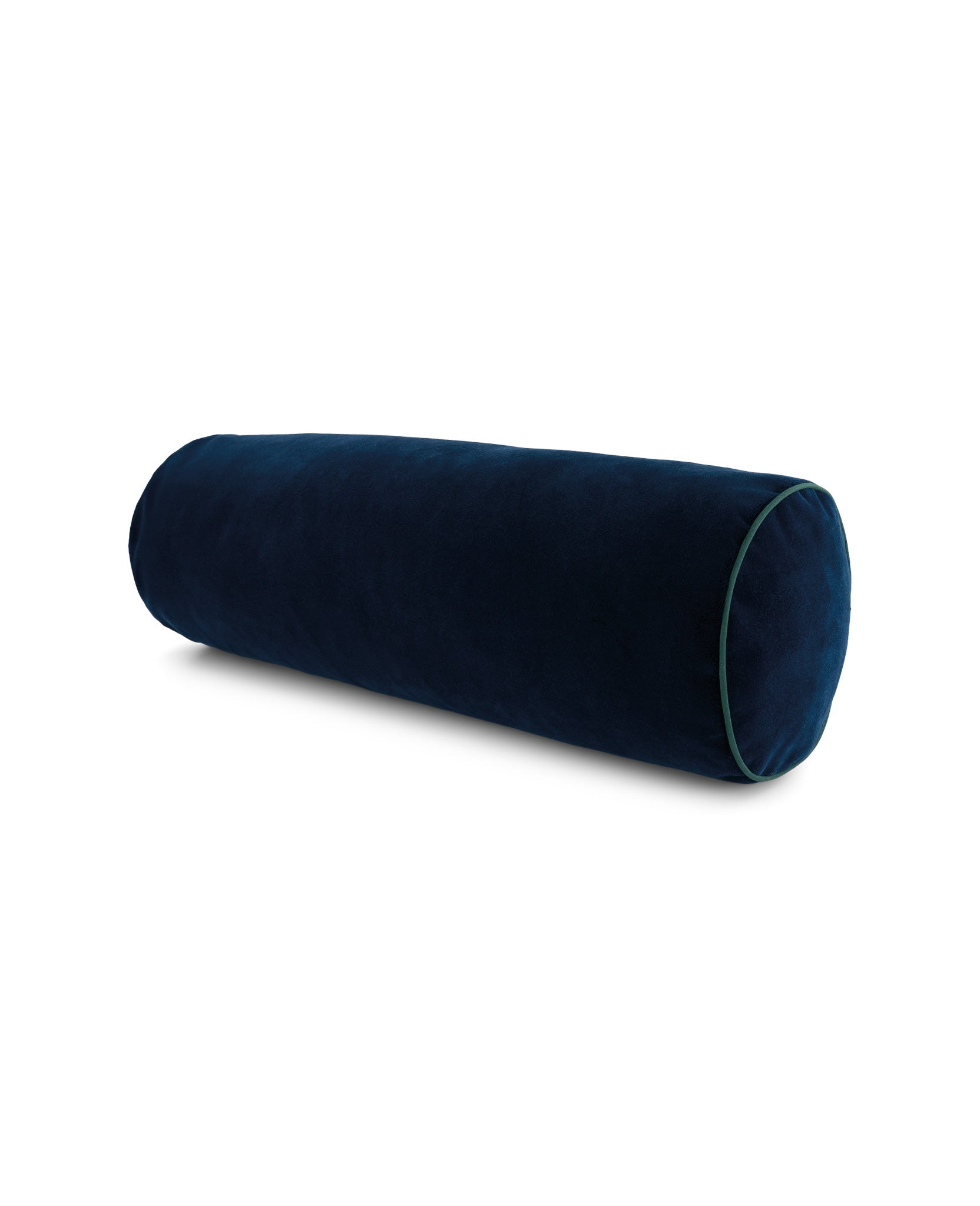 Coussin Adri en velours - Bleu marine