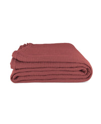 Nappe Allegra en gaze de coton - Brique