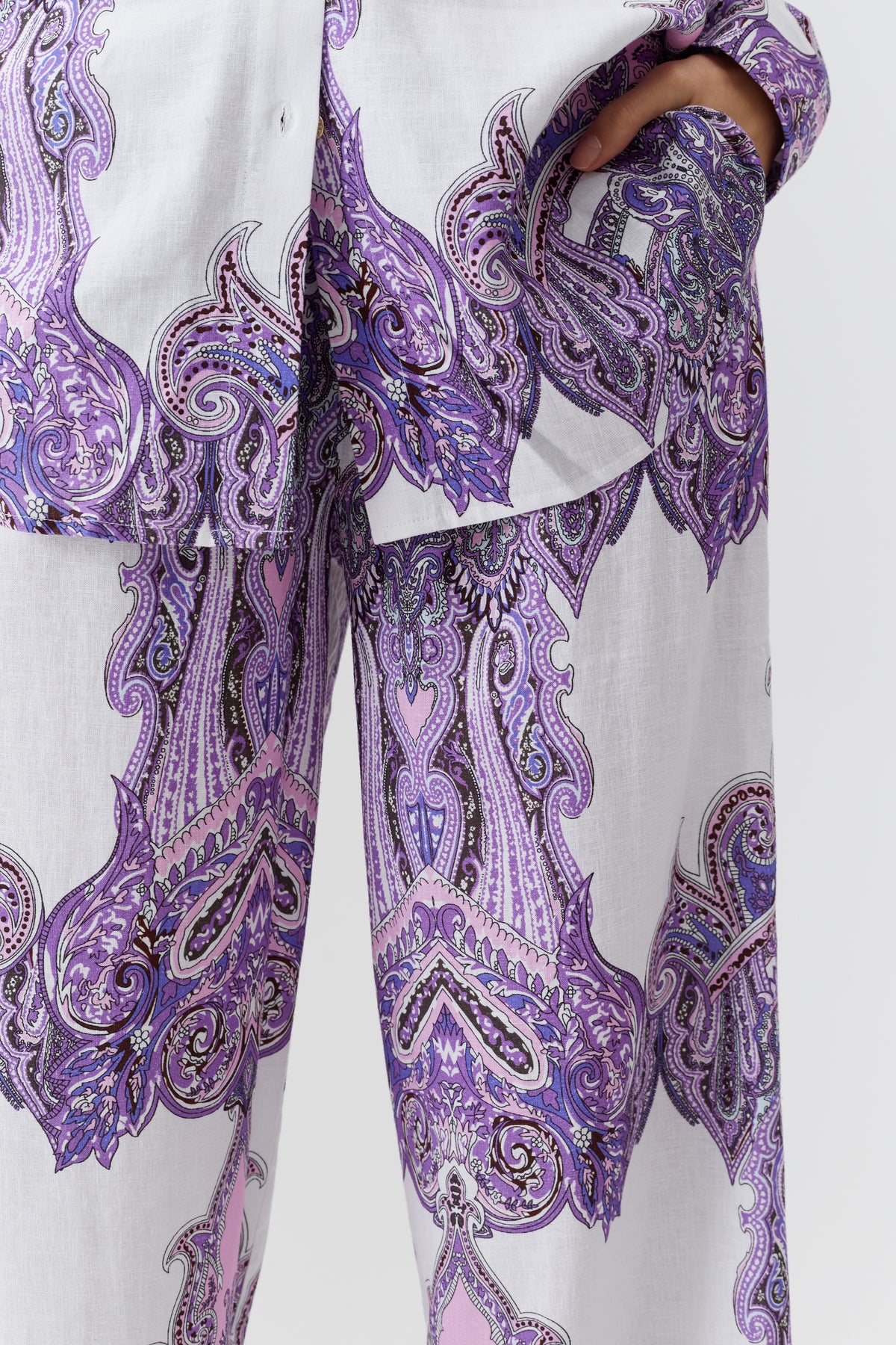 Pantalon Olivia imprimé - Amethyst