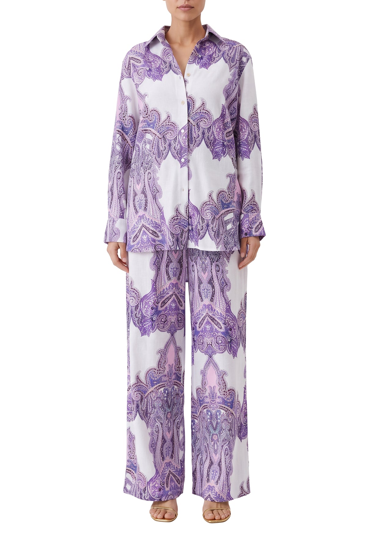 Pantalon Olivia imprimé - Amethyst