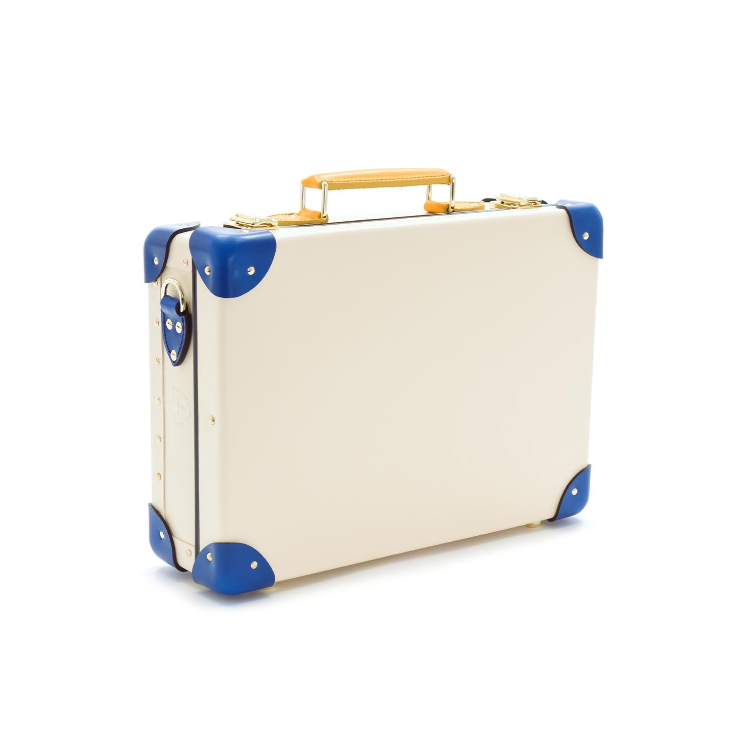 Petit porte-documents Palm Springs - Ivoire & Cobalt & Or