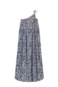 Robe Paloma à encolure asymétrique - Blue