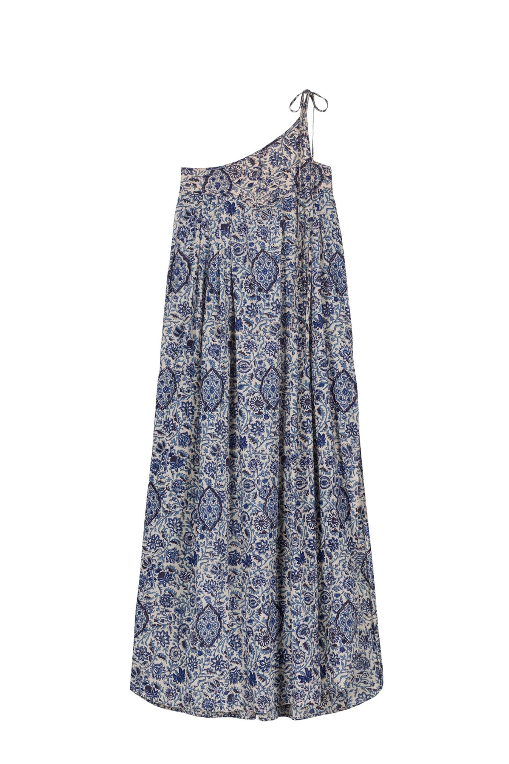 Robe Paloma à encolure asymétrique - Blue