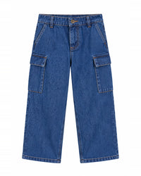 Pantalon Frog en coton - Chambray Bleu