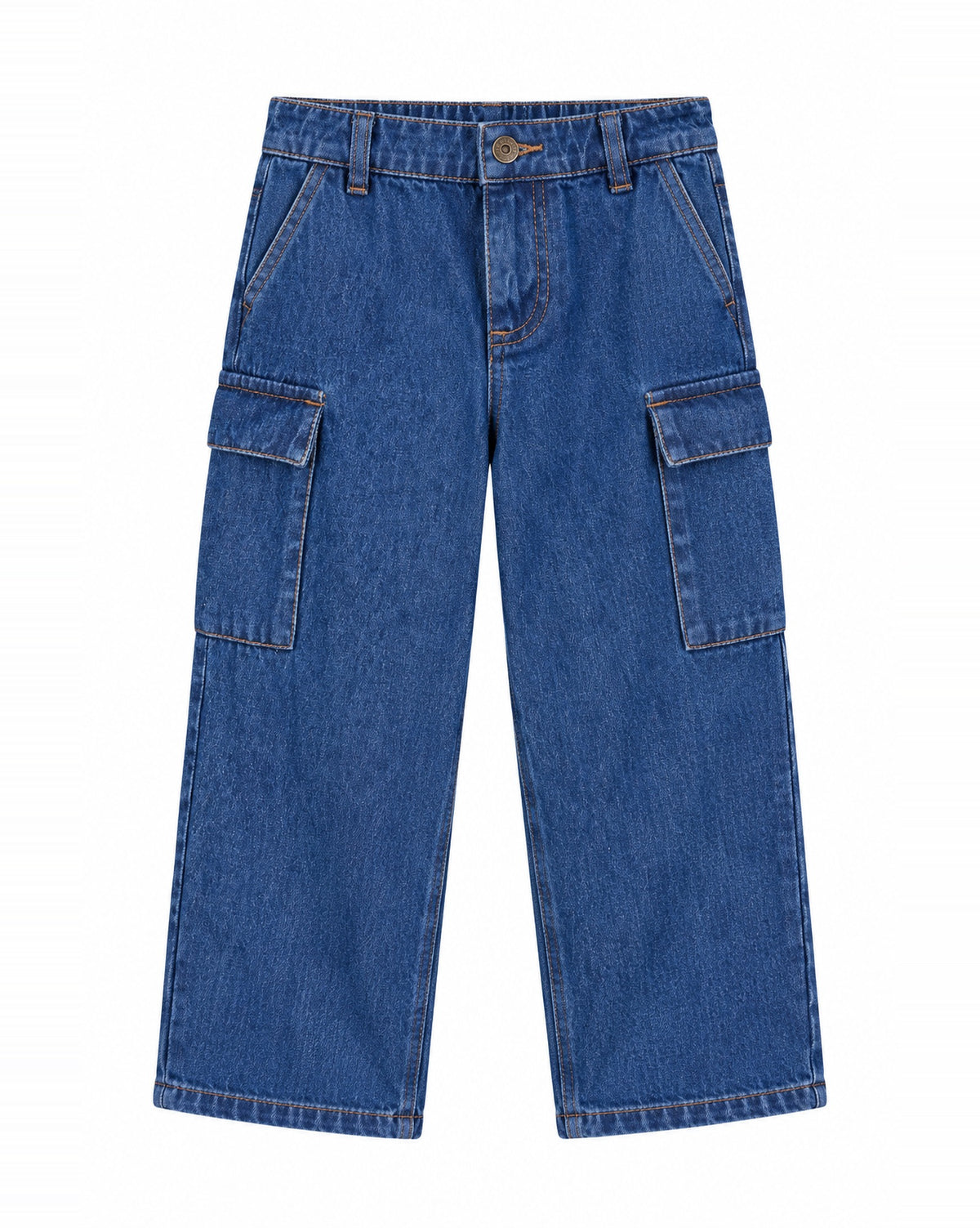 Pantalon Frog en coton - Chambray Bleu