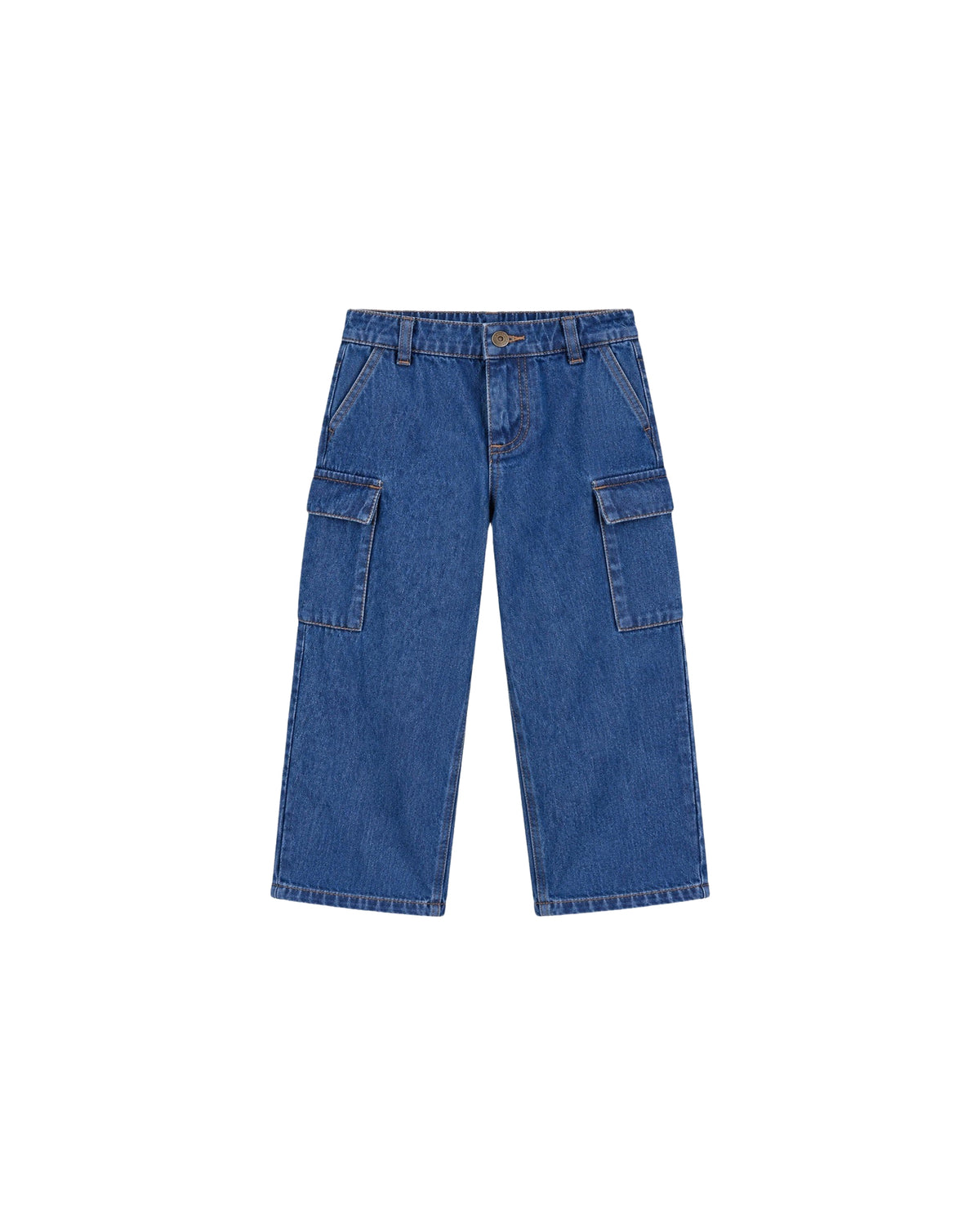 Frog cotton trousers - Blue chambray