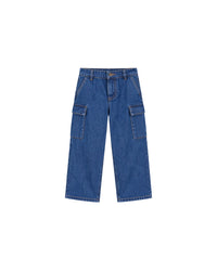 Pantalon Frog en coton - Chambray Bleu