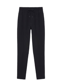 Pantalon droit avec élastique à la taille - Nero