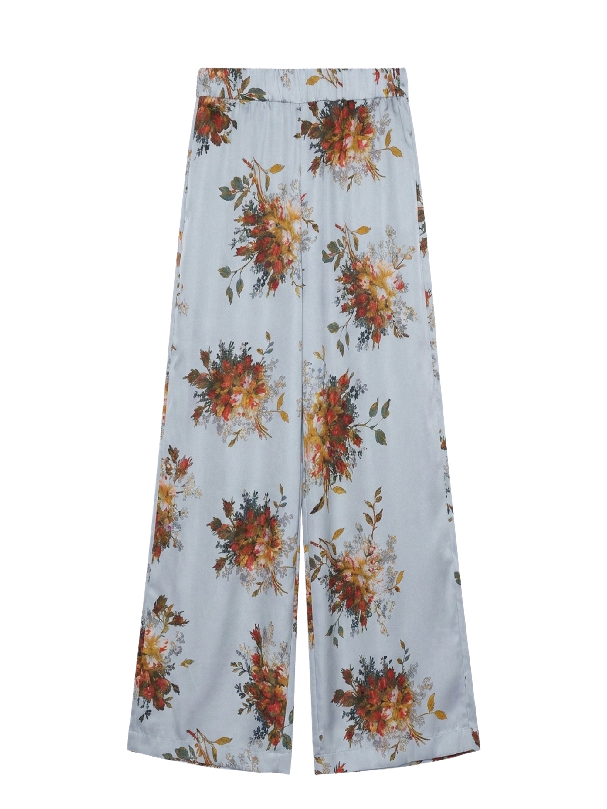 Pantalon avec élastique à la taille - Azzurro Fantasia