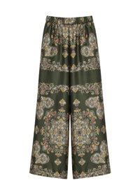Pantalon avec élastique à la taille - Verde Fantasia