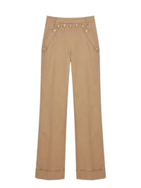 Pantalon avec boutons - Beige