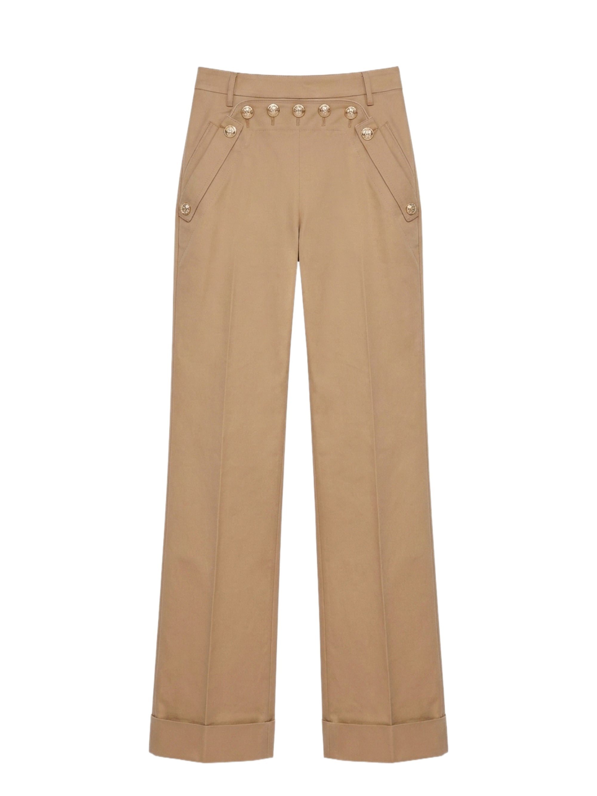 Pantalon avec boutons - Beige