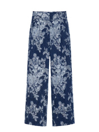 Pantalon avec revers - Blu Denim Chiaro