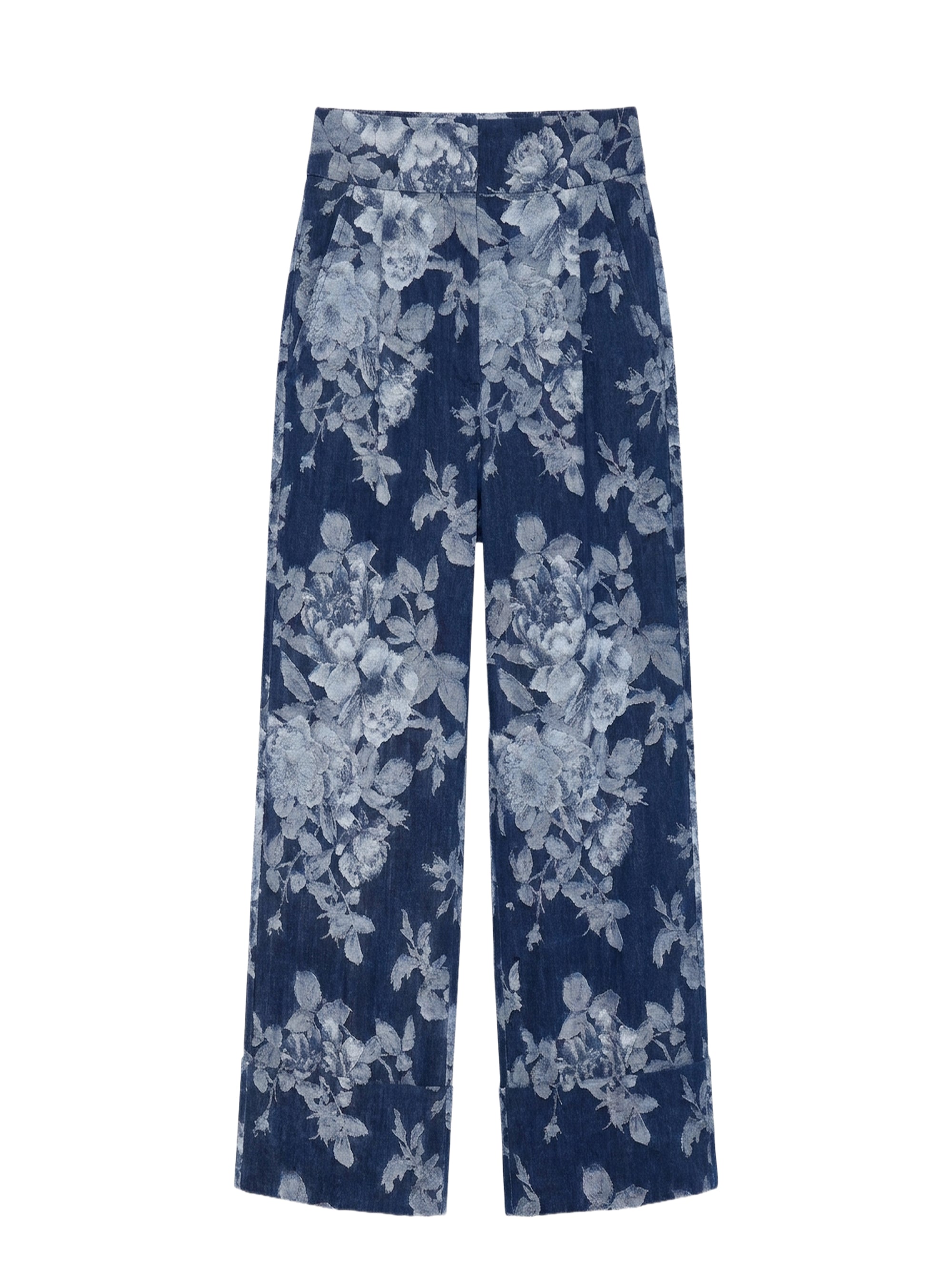 Pantalon avec revers - Blu Denim Chiaro