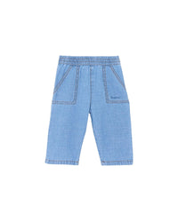 Darius cotton trousers - Light Chambray