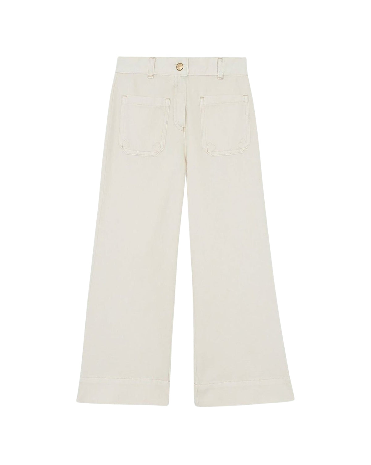 Lakikho cotton trousers - Ecru Bonton
