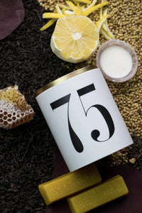 Bougie « Thé russe n°75 » - Blanc & Or