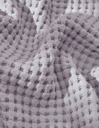 81€ 0QTY _ Peignoir en coton nid d'abeille - Lilas
