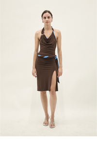 BICOLOR TWISTED DRESS