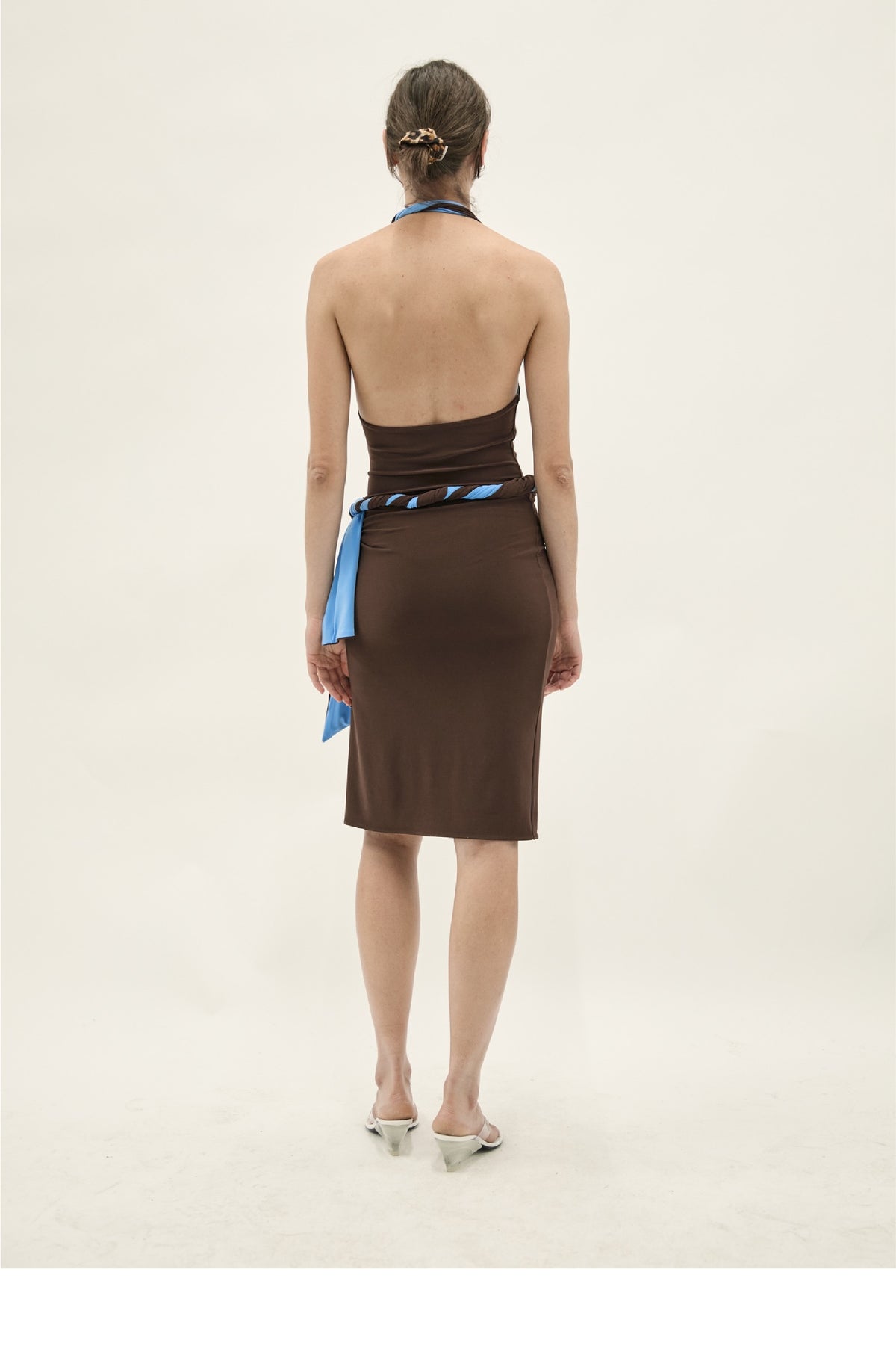 BICOLOR TWISTED DRESS