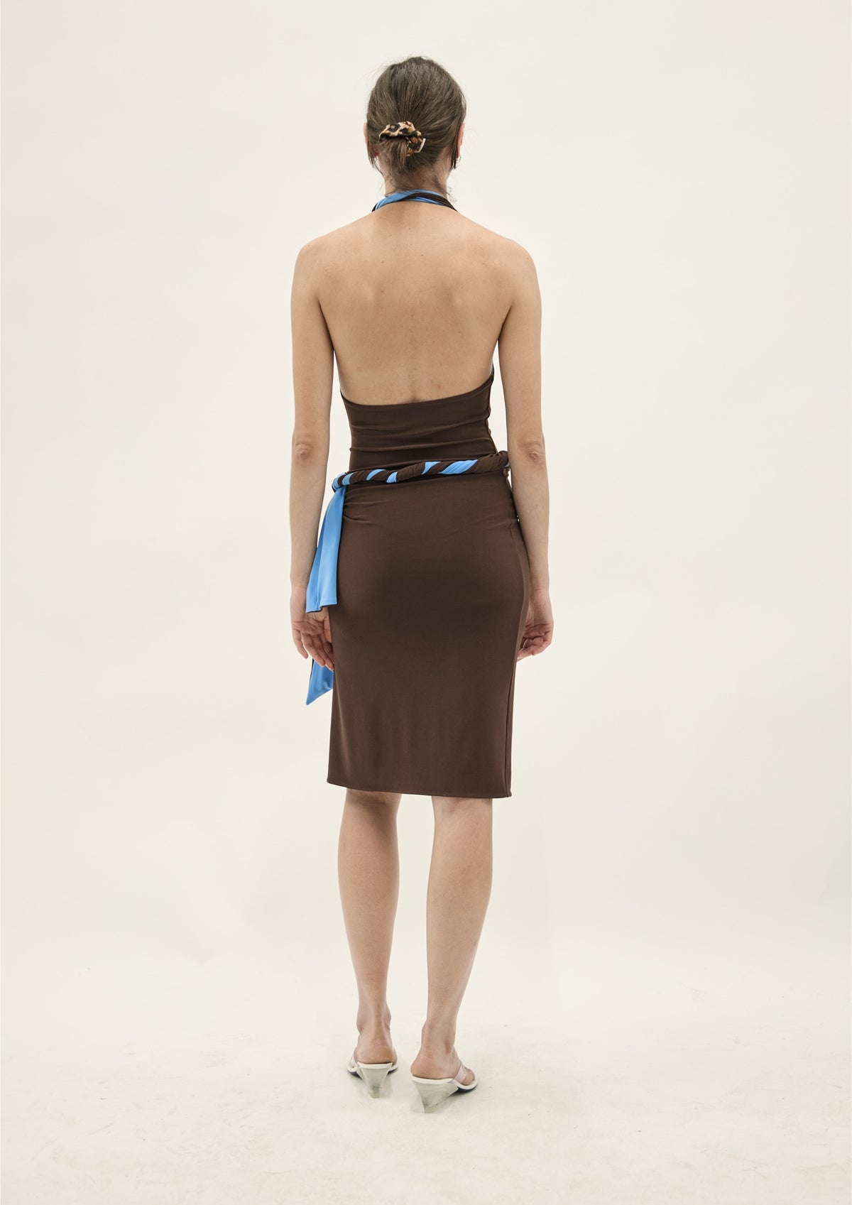 BICOLOR TWISTED DRESS