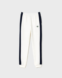 Pantalon de sport en piqué - Farine/Marine