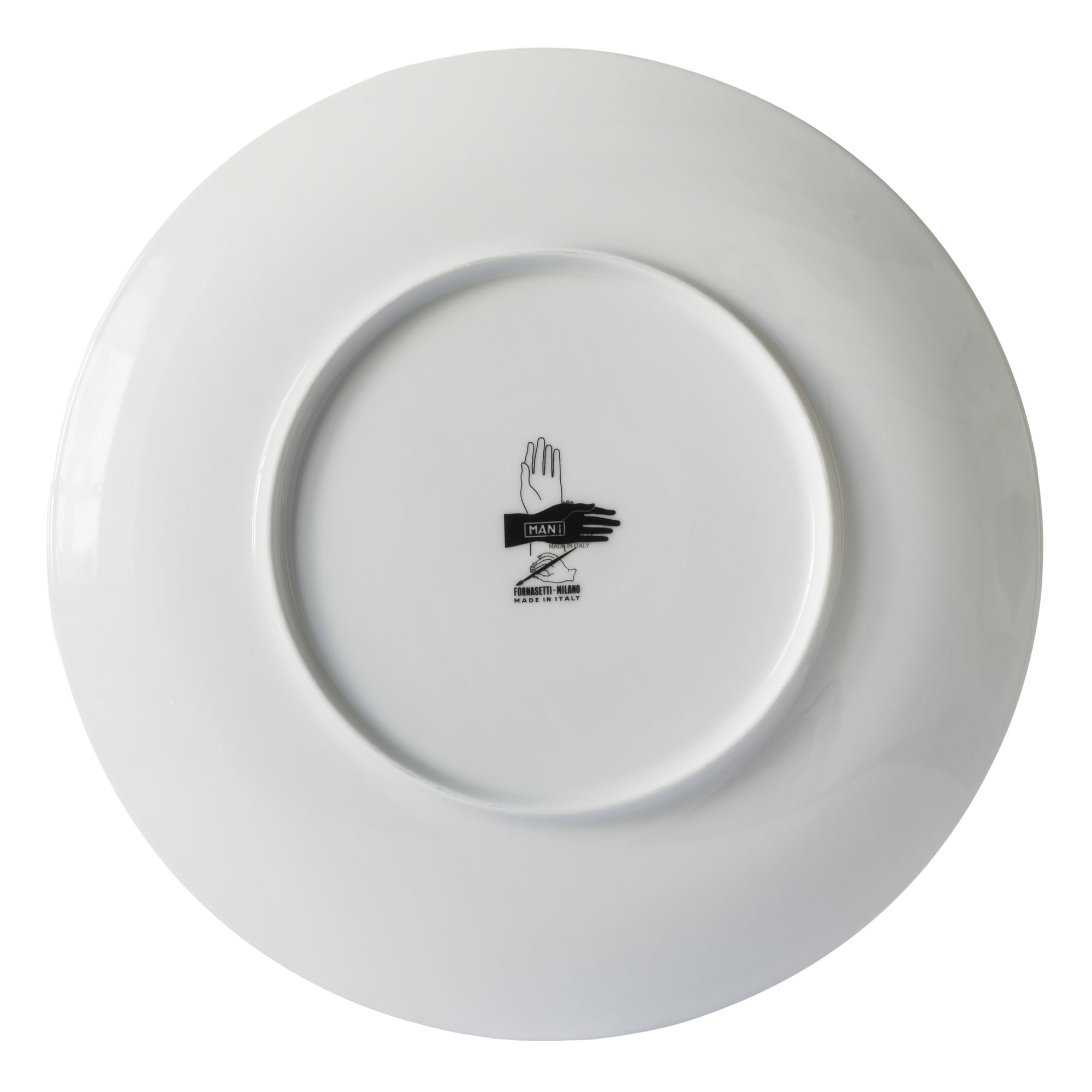 Assiette Mani en porcelaine - Noir & Blanc