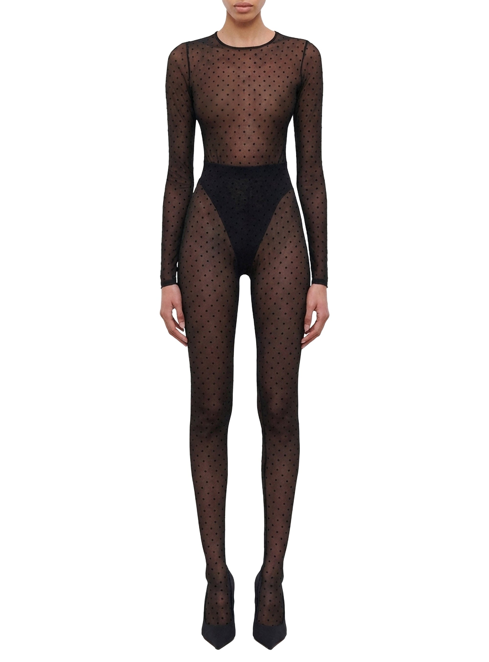 Polka Dot Tight - Black