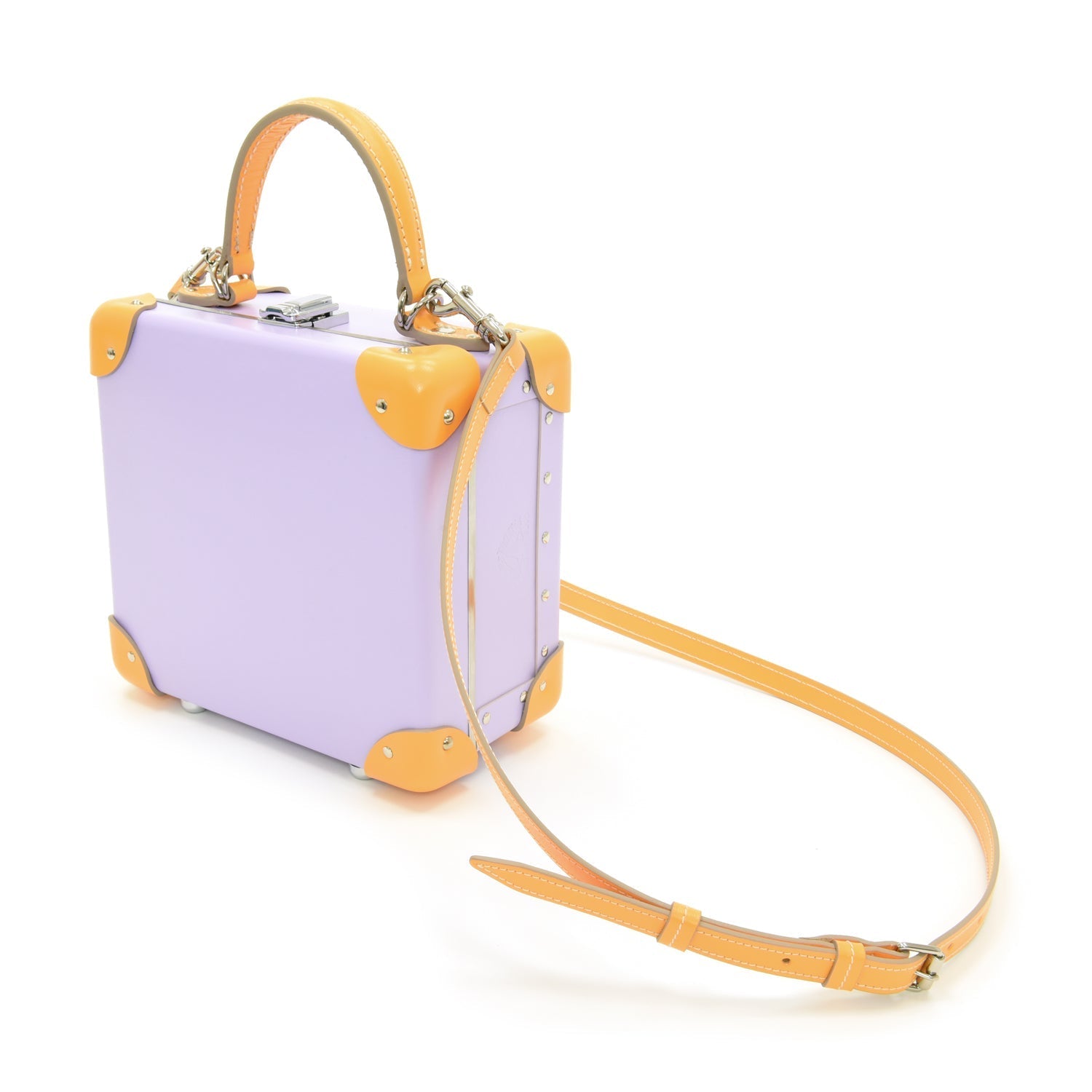 Sac carré London Centenary - Lavande & Jaune chaud & Chrome