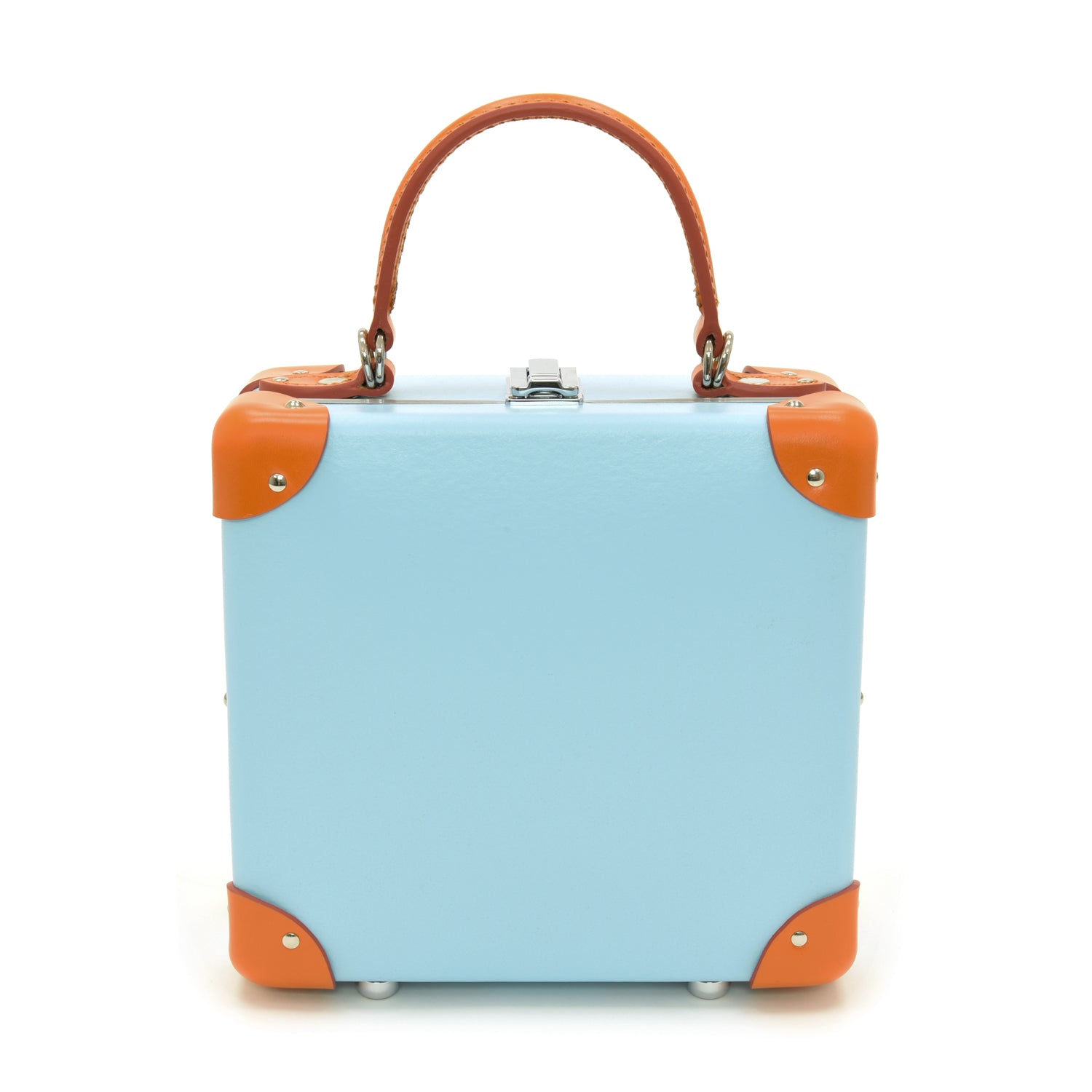Sac carré London Centenary - Bleu pastel & Citrouille & Chrome