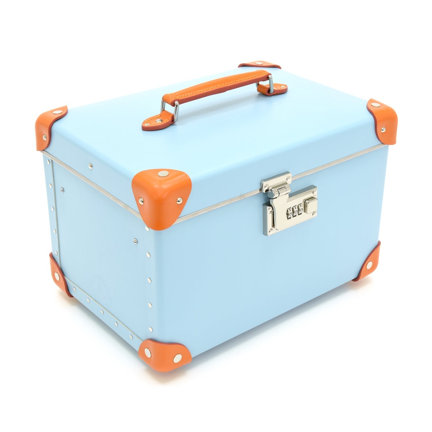Trousse de toilette Centenary - Bleu pastel & Citrouille & Chrome