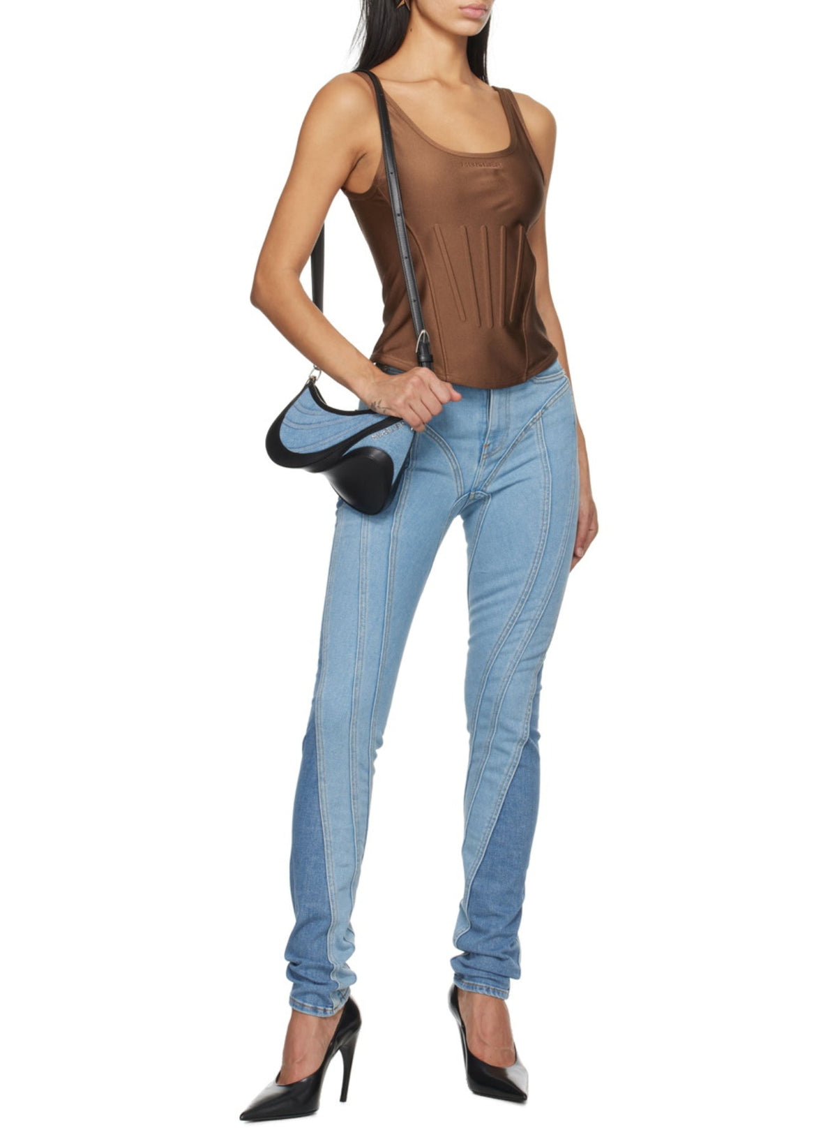 CINNAMON // cinnamon corseted tank top