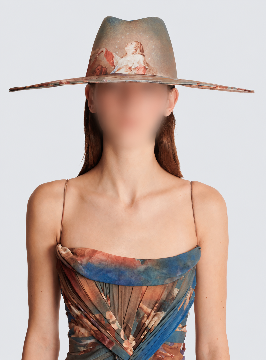Chapeau imprimé ciel - Bleu & Multicolore