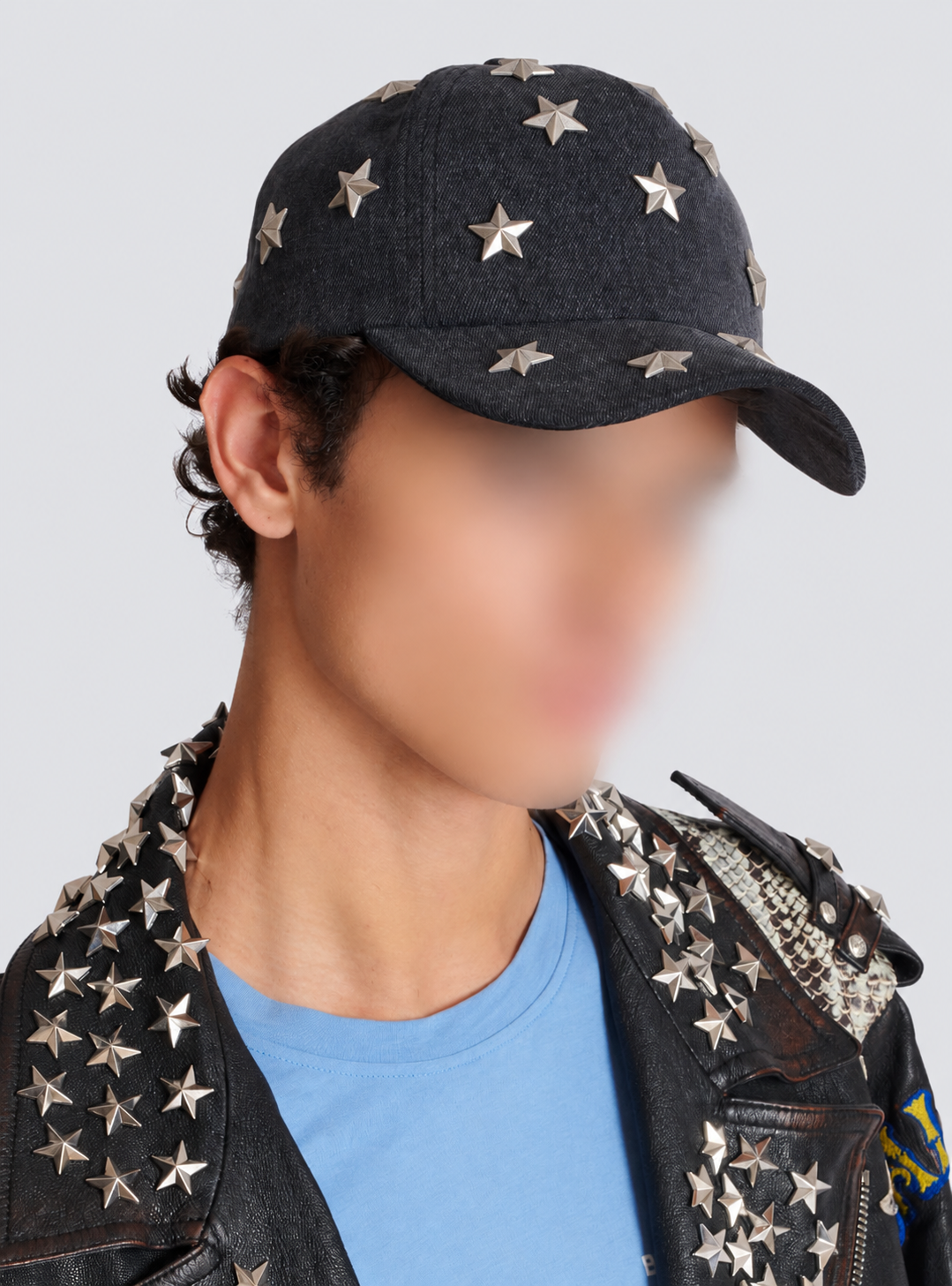 Stars cap - Washed Light Grey