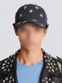 Stars cap - Washed Light Grey