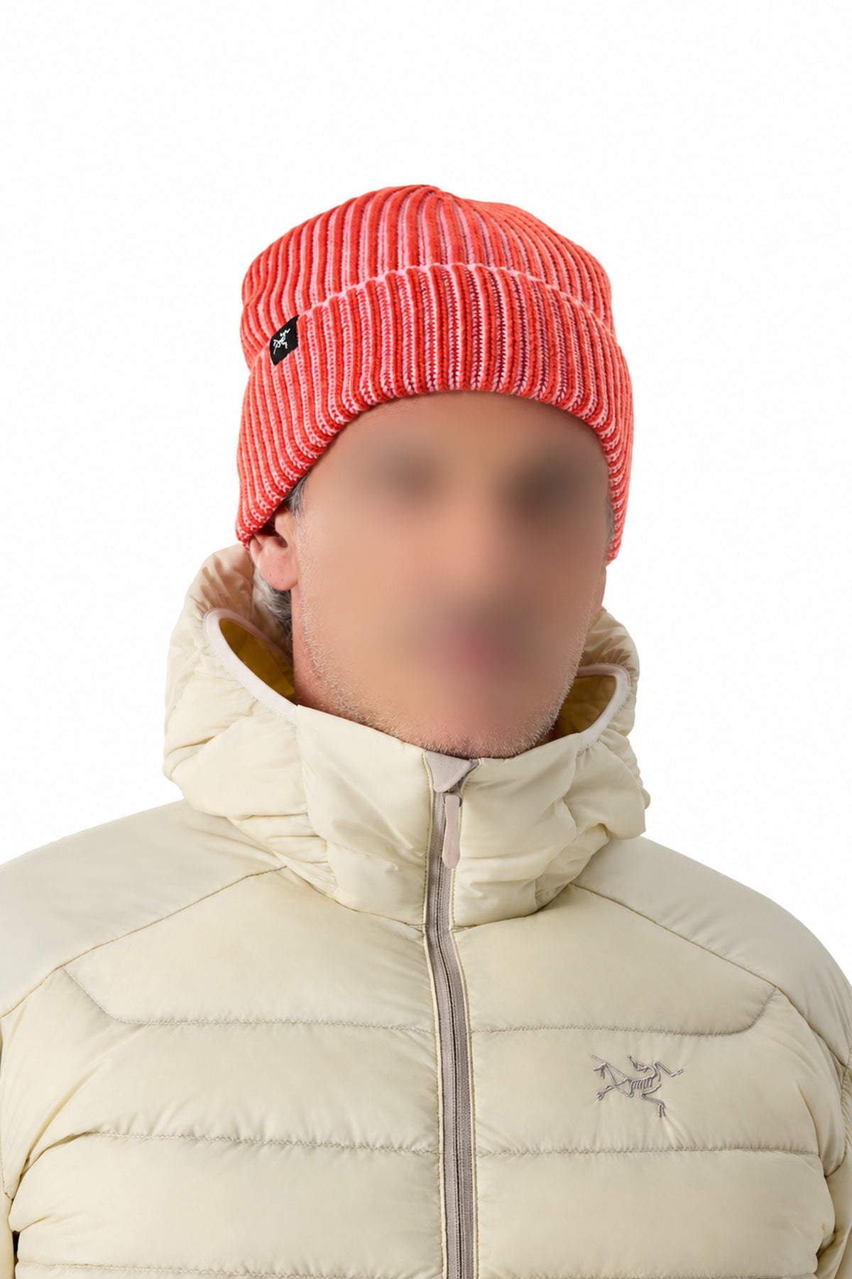 Blended wool hat - Stone Red & Pineberry