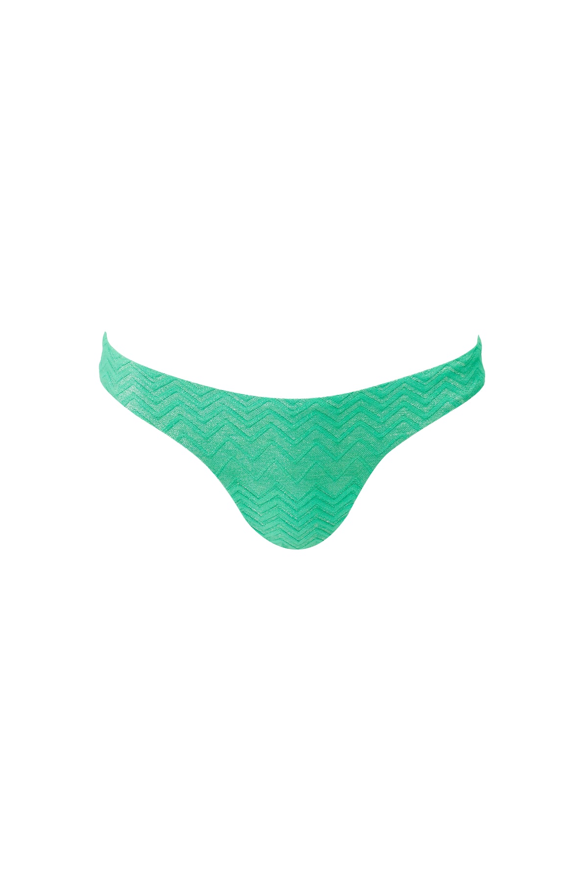 Prague bikini bottoms - Zigzag Green