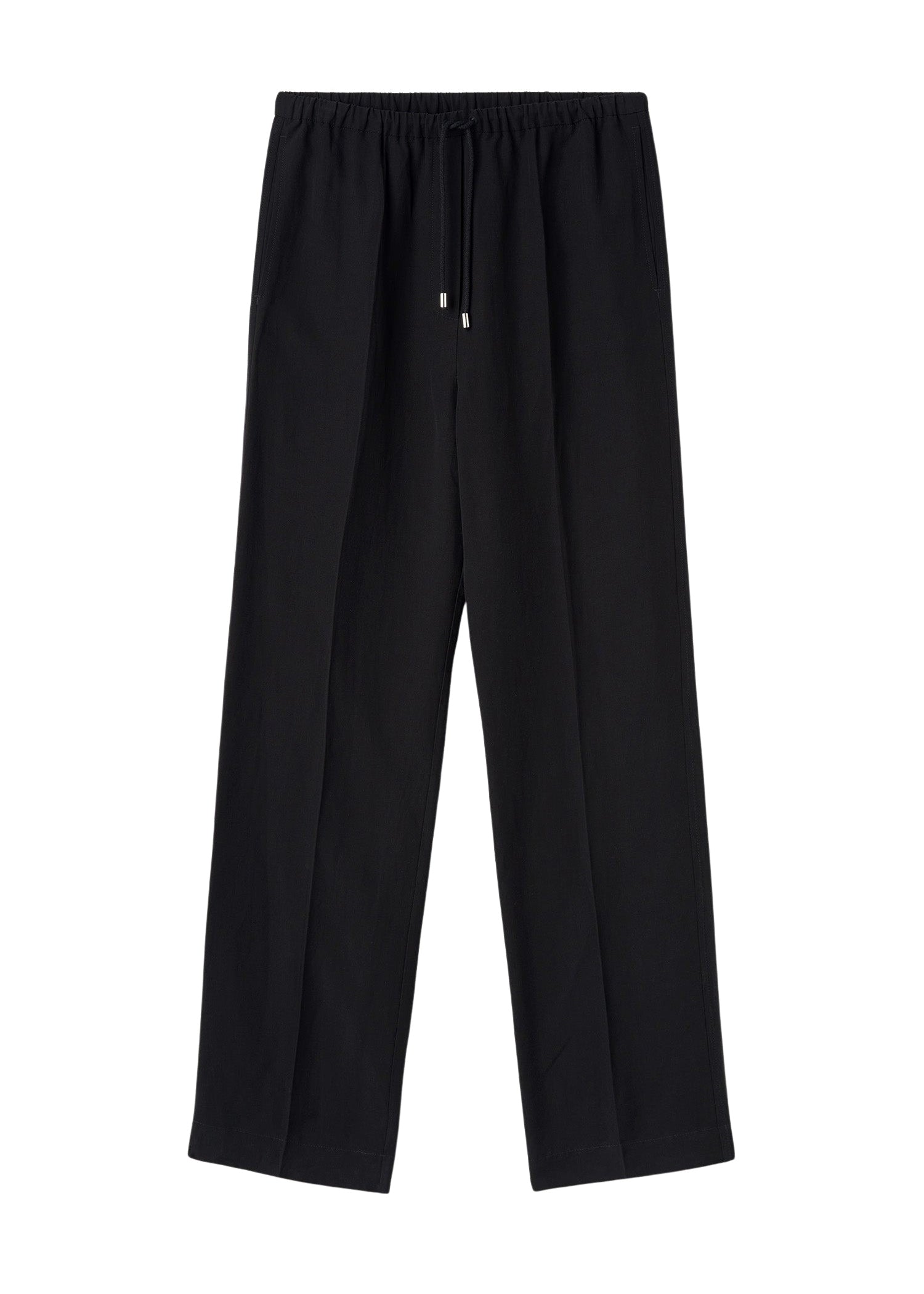 Pantalon à cordon de serrage pressé - Black