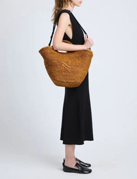 Grand panier Chelsea en raphia - Honey