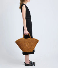 Grand panier Chelsea en raphia - Honey