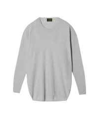 Oversized cashmere crew neck jumper - Givre