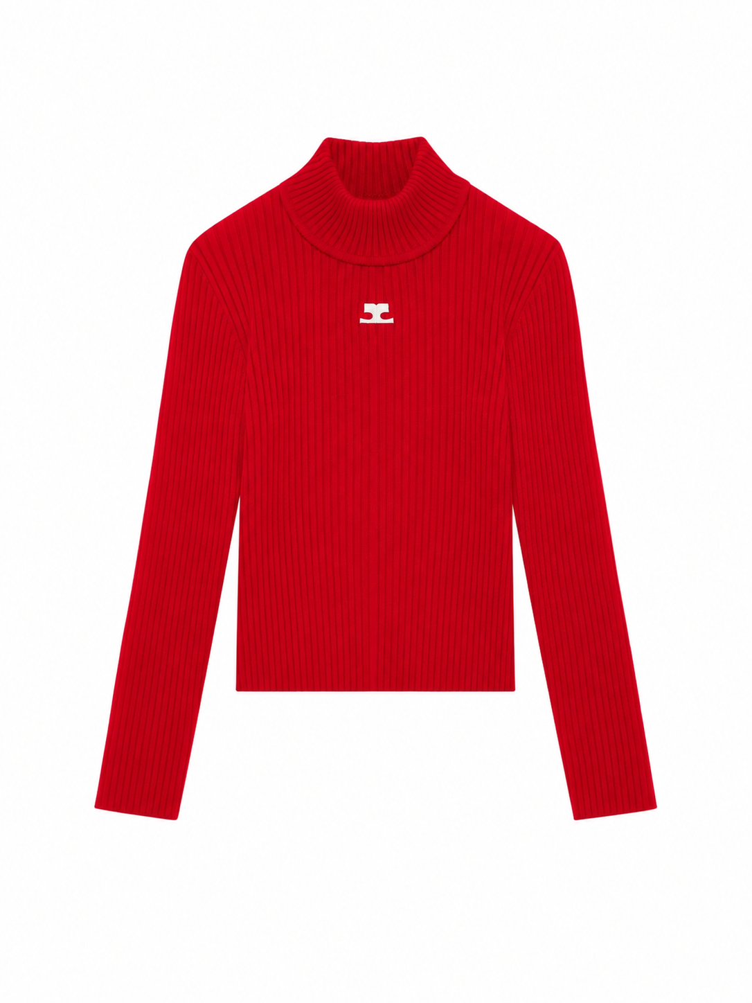 Pull col montant Réédition - Groseille Fonce